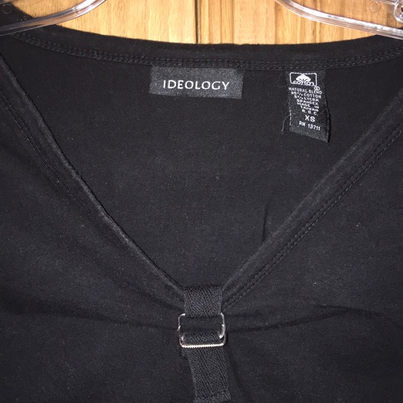 Ideology shirt tank top 3/4 sleeves vintage from early 2000s 95% cotton XS - Picture 2 of 9